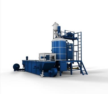 EPS batch pre_expander with fluidized bed dryer